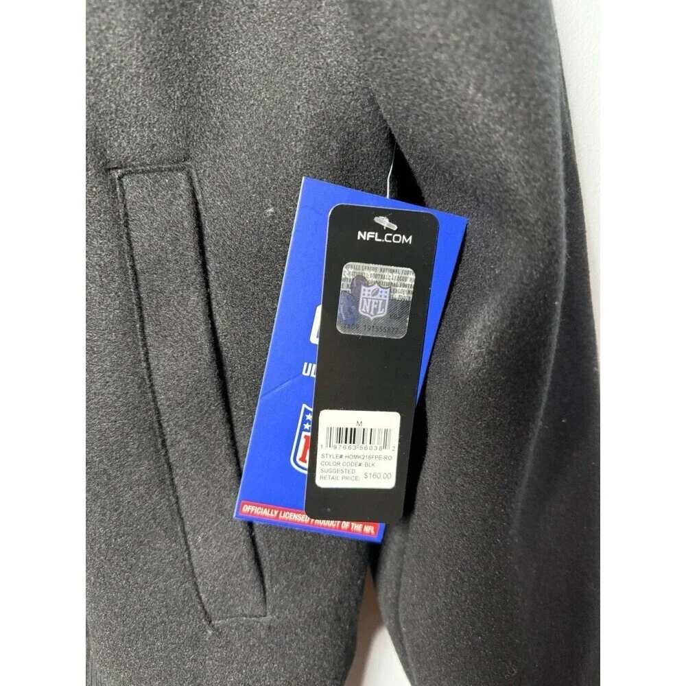 Philadelphia Eagles NFL Ultra Game Men's Triple Black Jacket Coat $160 Tag (MED)